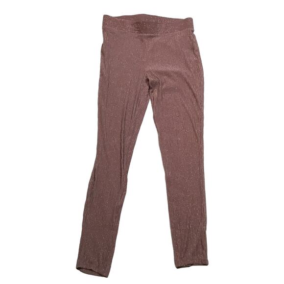 Women’s Leggings FOREVER 21 Metallic Ribbed Leggings - Picture 7 of 7